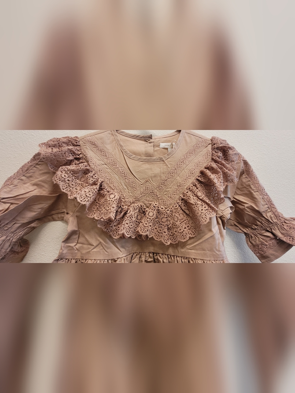 Noralee Genevieve Dress In Color Mocha Size 8 - Picture 4 of 10